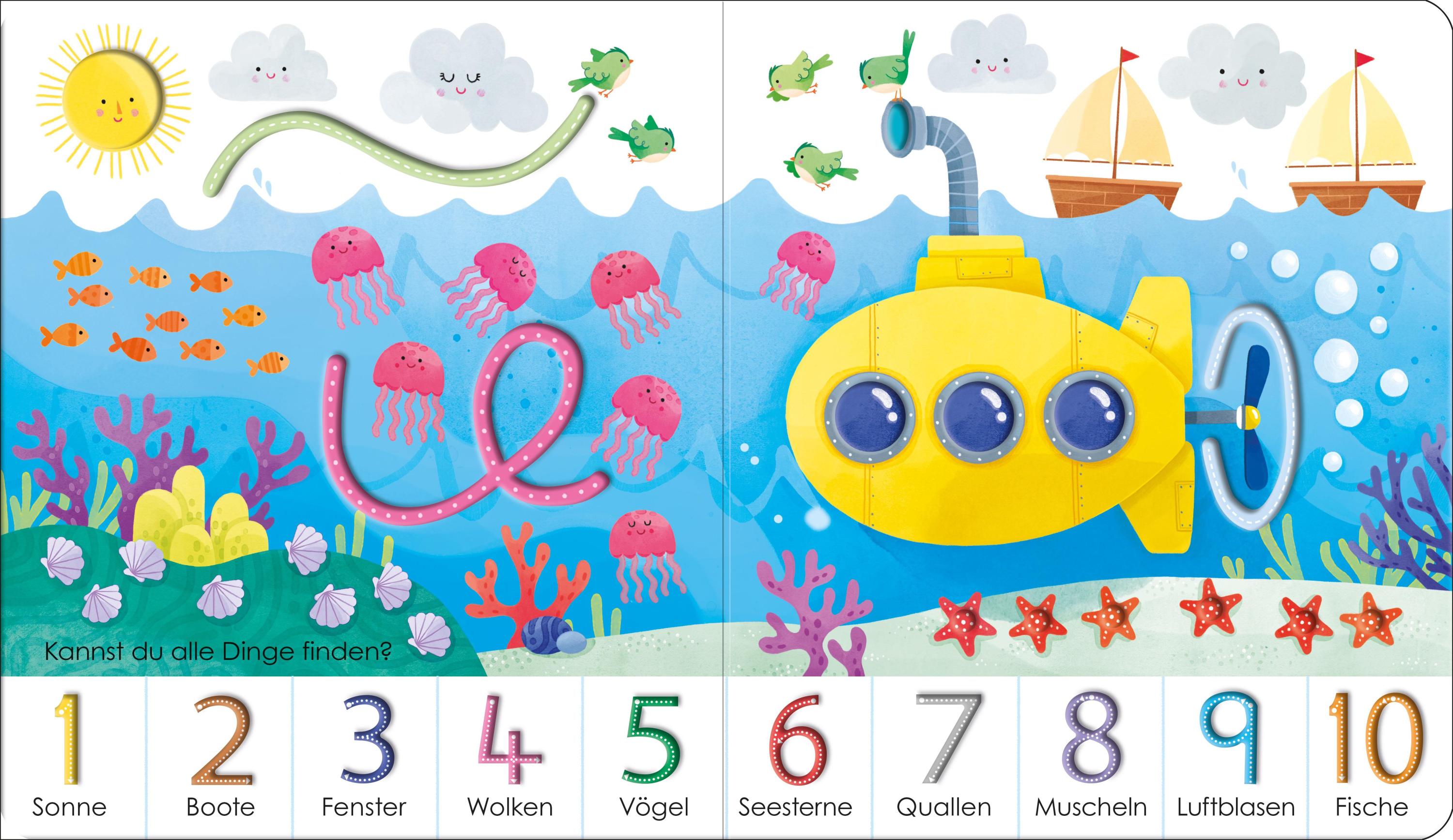 Fingerspuren-Buch: 1, 2, 3