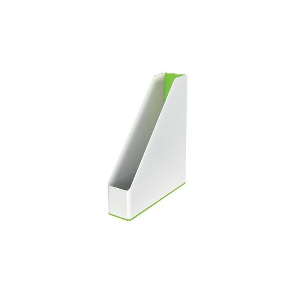 Leitz Porta Revistas Plástico Branco / Verde 1 Un.