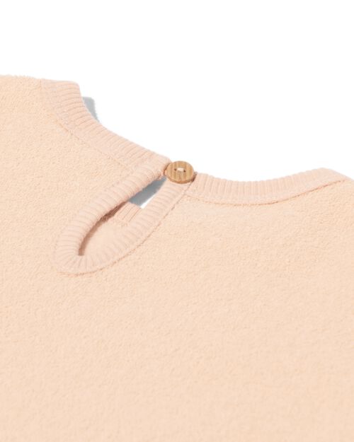 pull en tissu éponge pour bébé  rose pâle