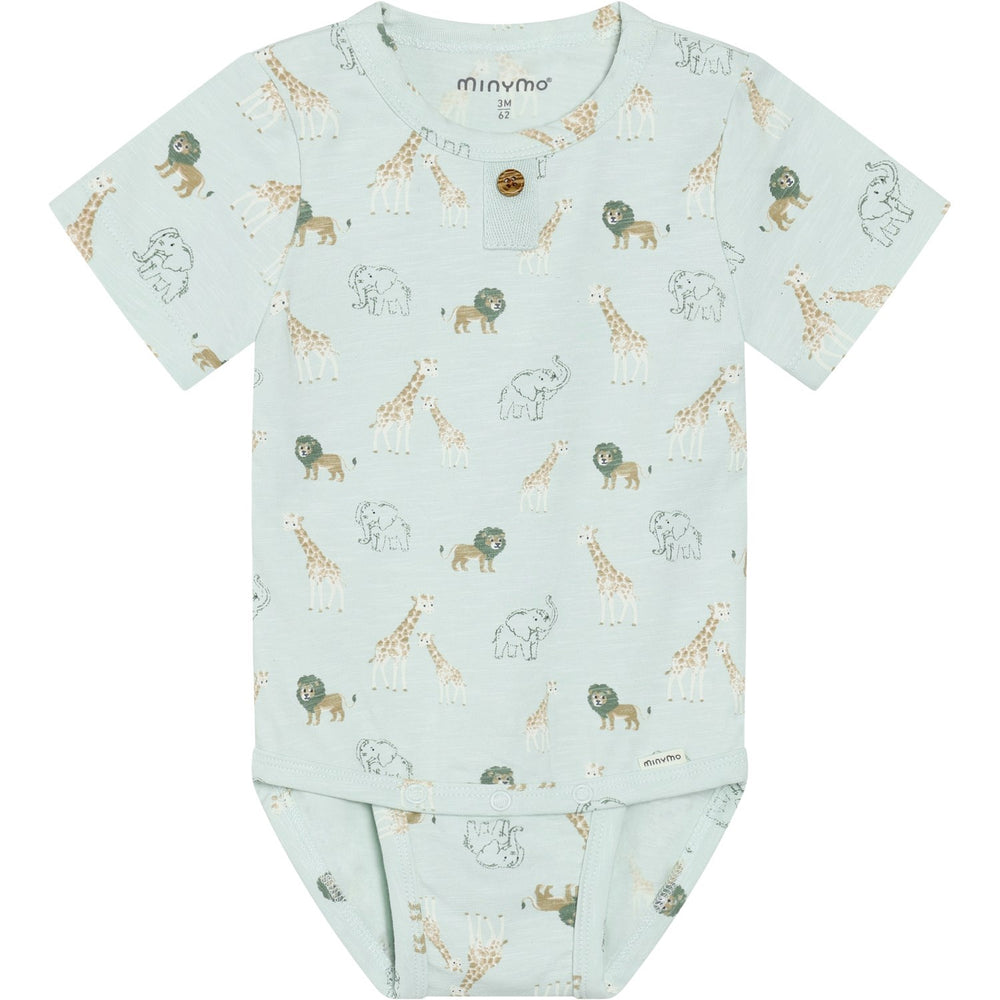 Køb Minymo Sprout Green Body Ss Aop