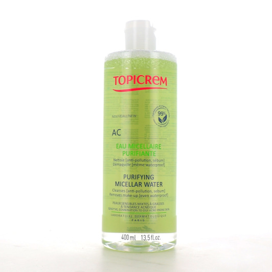 Topicrem AC eau micellaire purifiante - Peau mixte à grasse, acnéique