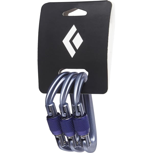 Mousqueton escalade BLACK DIAMOND LITEFORGE SCREWGATE 3 PACK GRAY