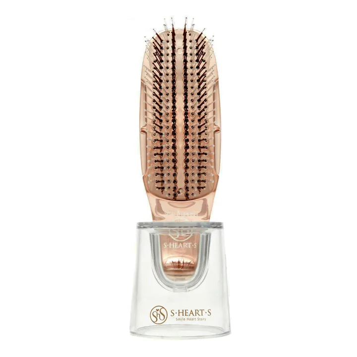 S.Heart.S Brosse pour cheveux normaux ou fins Scalp + Backstage Mini  | Doré