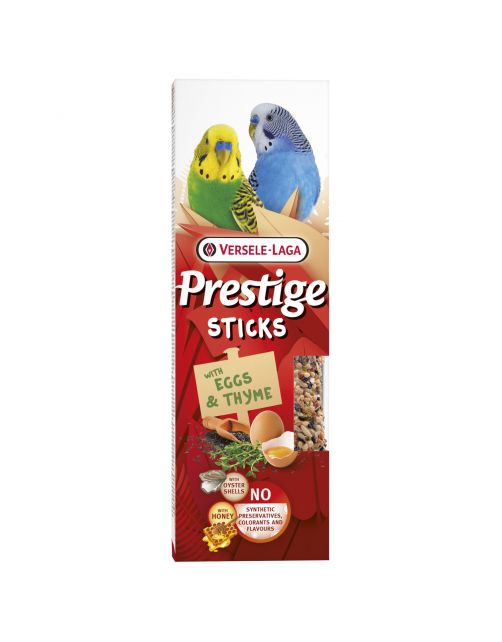 Versele-Laga Prestige Sticks Kleine Parkieten - Vogelsnack - Ei Thijm 60 g 2 stuks