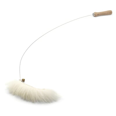 Katzenspielzeug Angel mit Schaffell