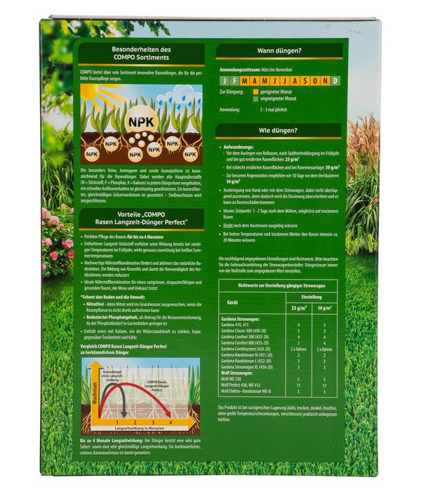 COMPO Rasen Langzeit-Dünger Perfect