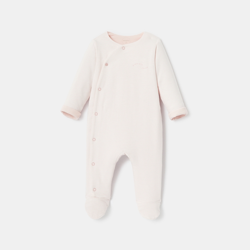 Dors-bien en jersey molletonné rose naissance Absorba