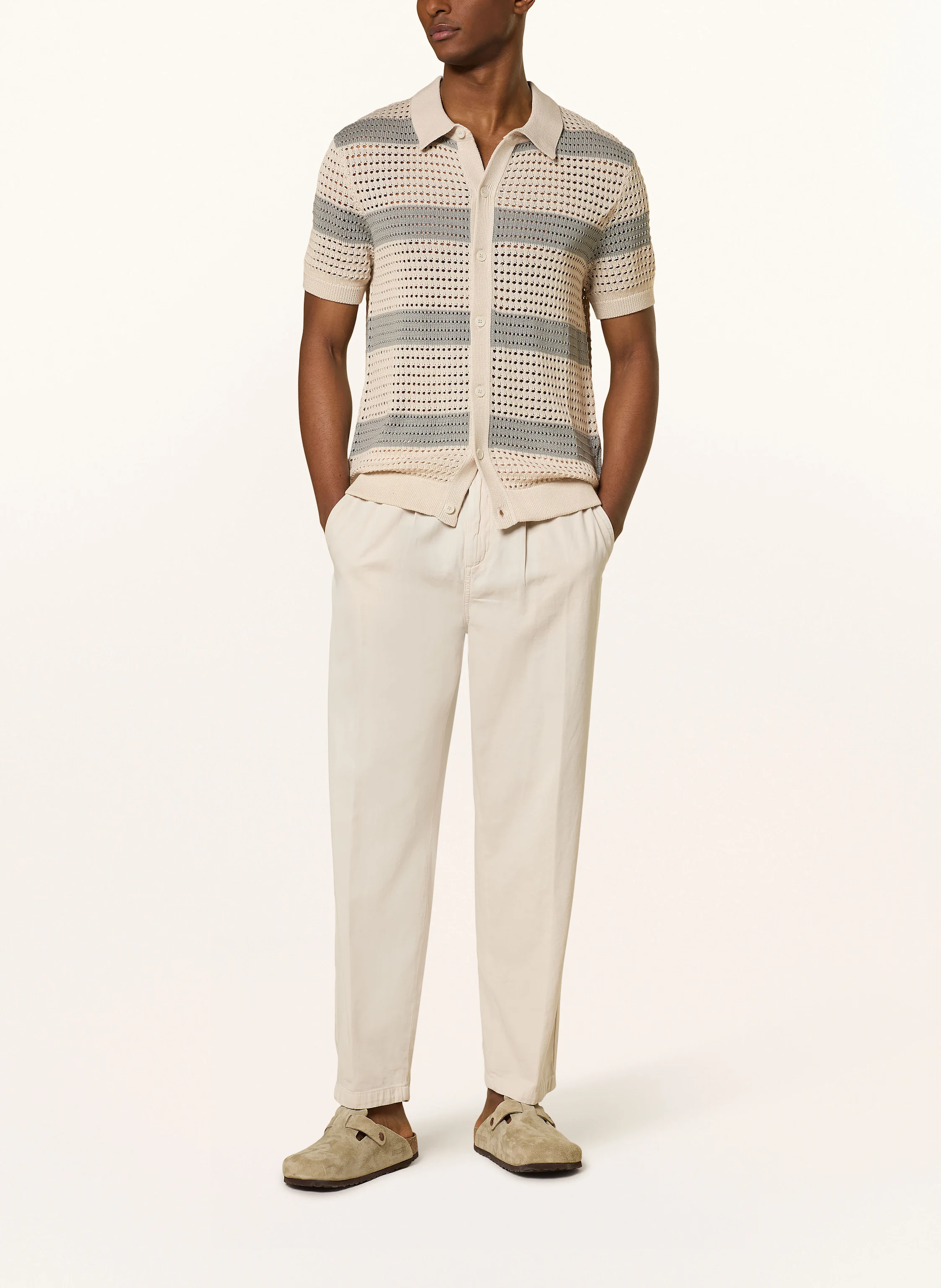 STRELLSON Strickhemd ANDER-P Slim Fit