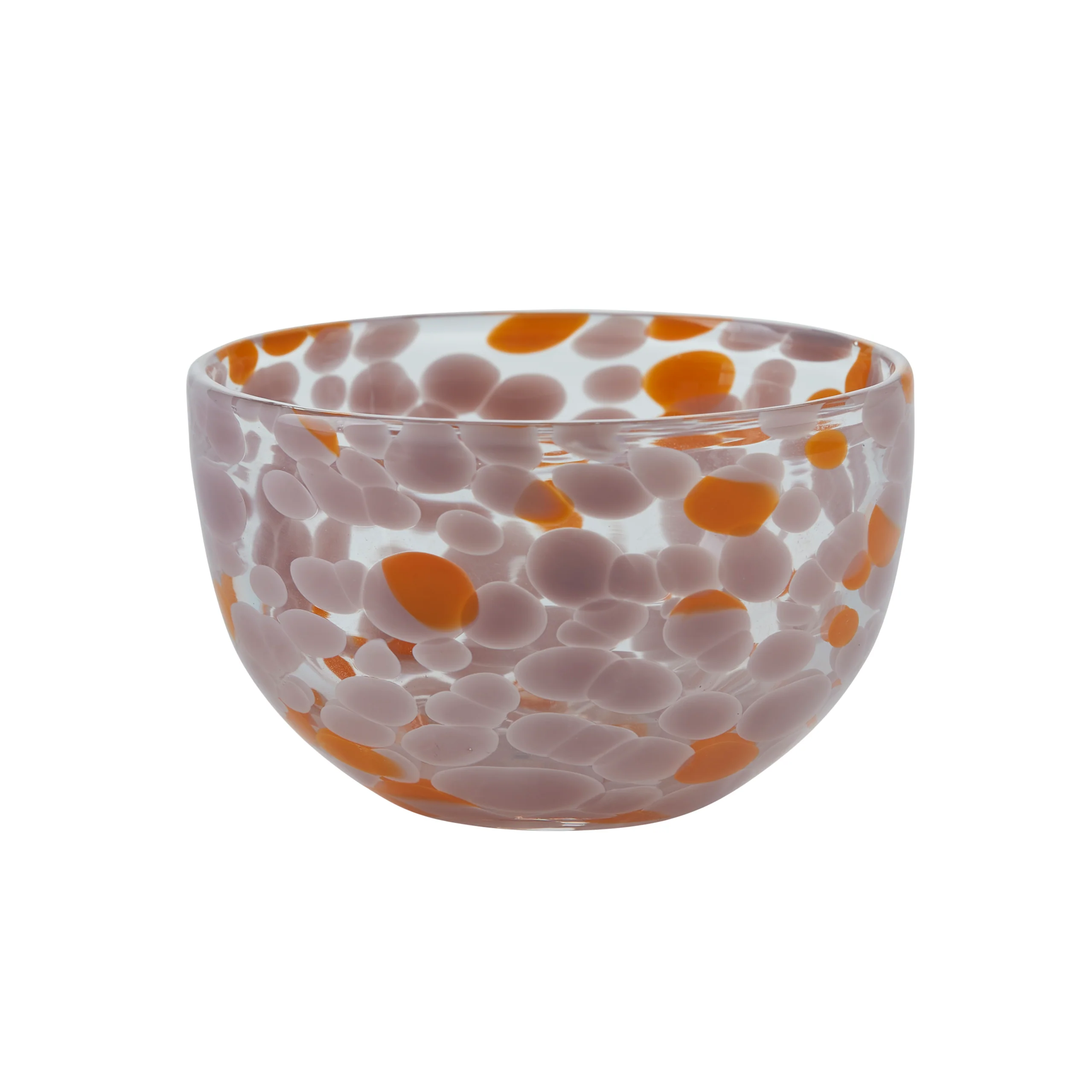 Bahne Interior  Dots skål, rosa/orange - Ø11,5 cm.