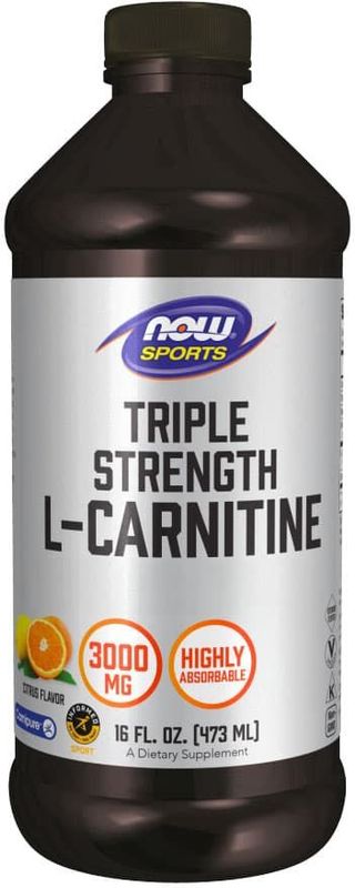 Now Foods - Liquid L-Carnitine Triple Strength - Citrus - 3000mg - 473 ml