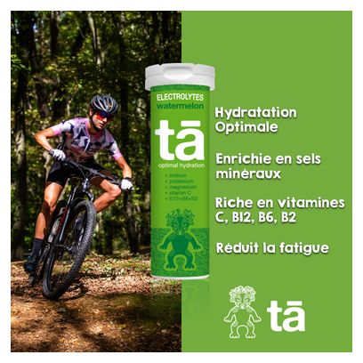 Boisson Electrolytes Tā Energy Pastèque - 12 pastilles