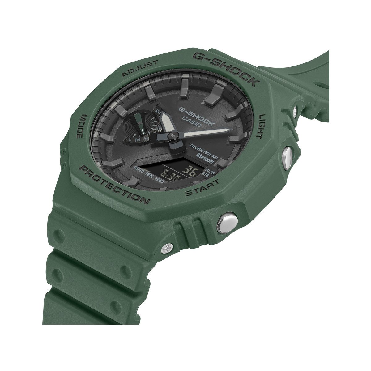 Montre G-SHOCK homme bracelet résine vert sapin