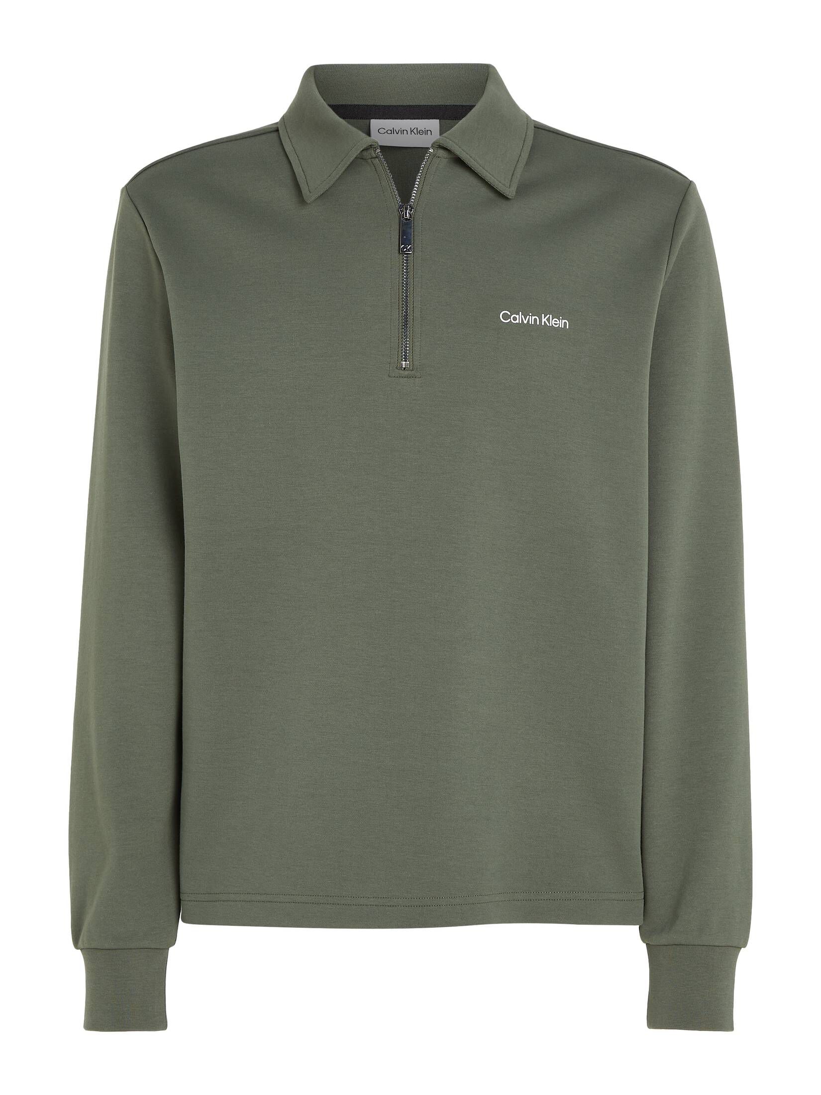 CALVIN KLEIN| Herren Polo-Sweatshirt REPREVE mit Reißverschluss