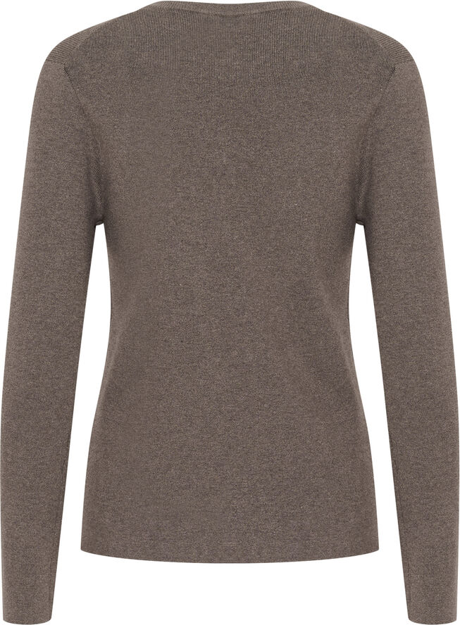 Soaked in Luxury SLPina Pullover LS Major brown melange