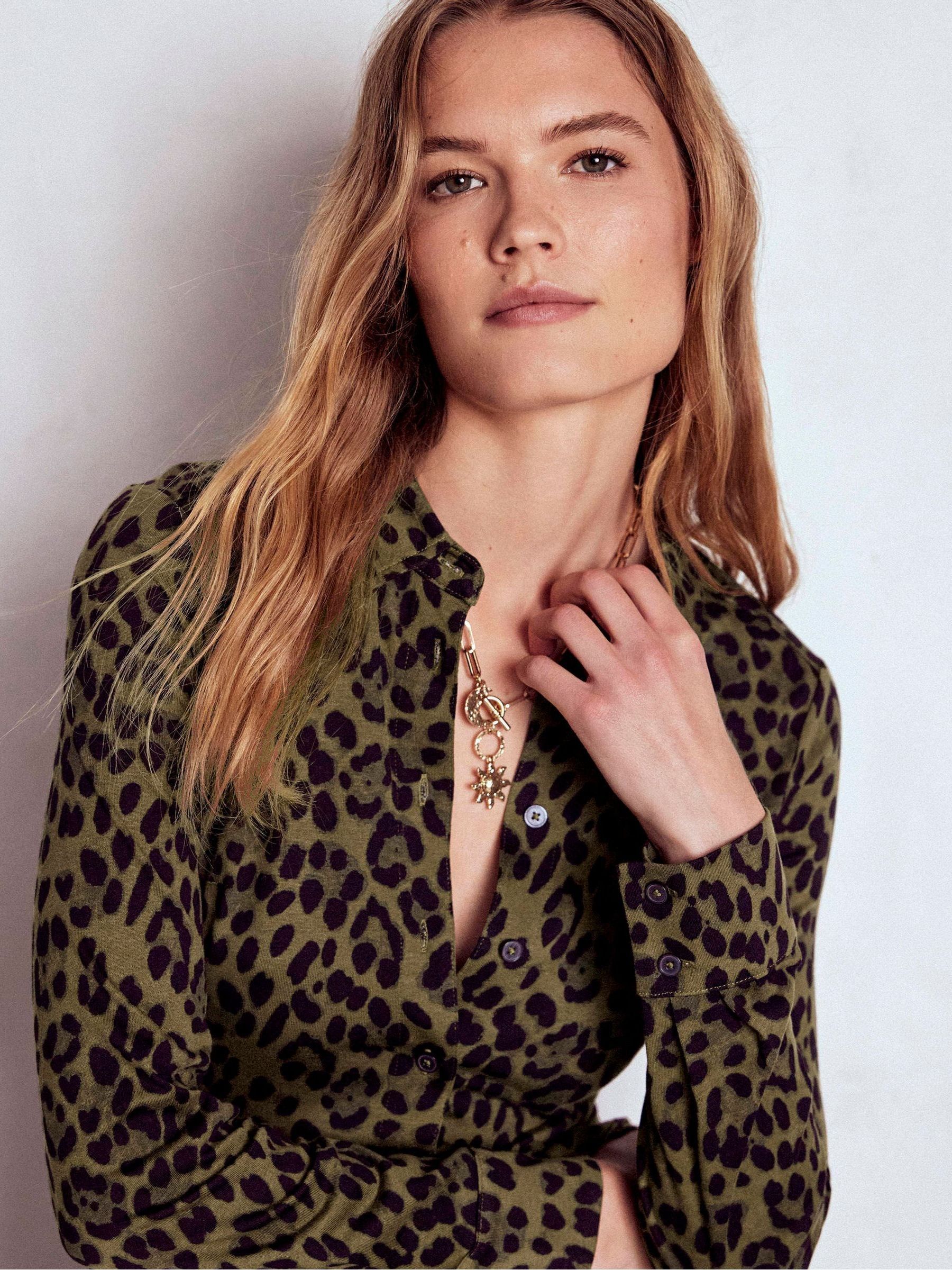 Groen - Boden Marcia Jersey Shirt Dress