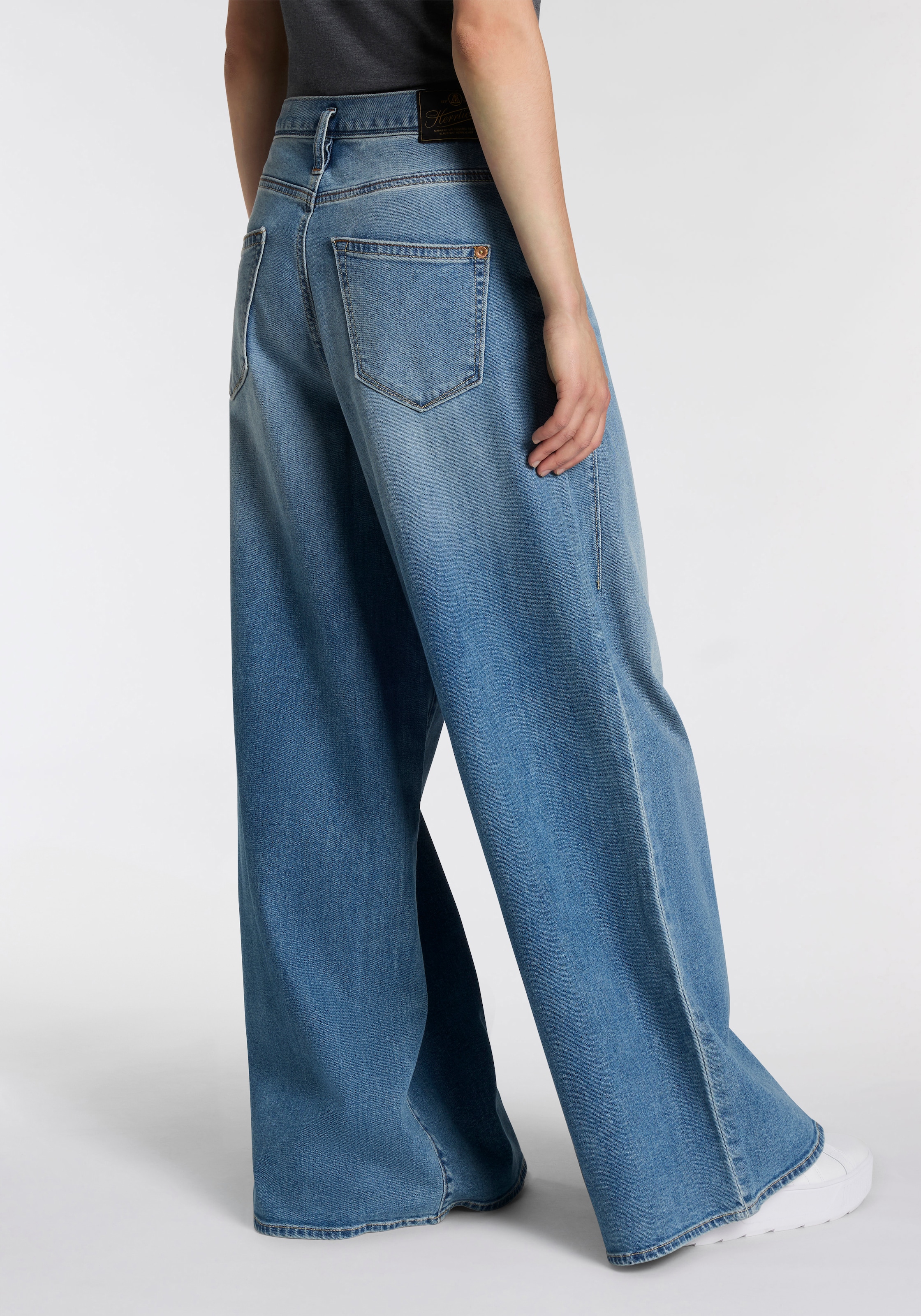 Herrlicher High-waist-Jeans »Shyra Palazzo Denim Comfort«, Wide Fit, extra viel Beinweite