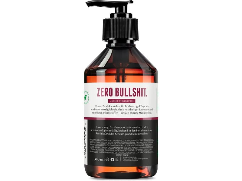 Brooklyn Soap Company Bartshampoo 300 ml Reinigung und Pflege für Ihren Bart