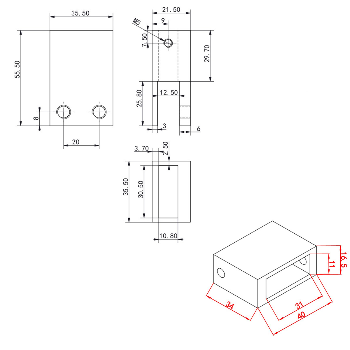 Saniclear Redro stabilisatiestang 100cm voor plafondbevestiging chroom
