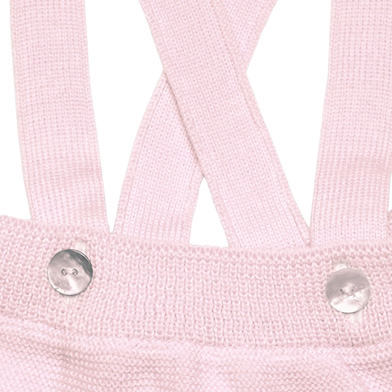 Trägerhose Merinowolle rosa