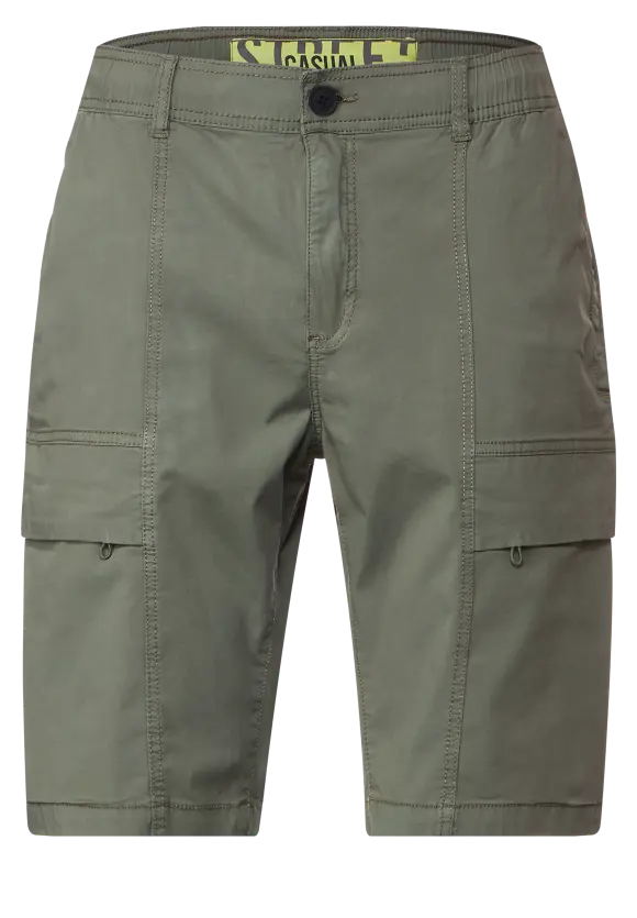 Relaxed Fit Cargoshorts - mud green