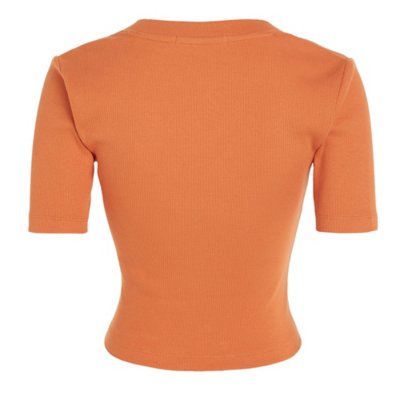 Tee-shirt à manches courtes femme Woven Label CALVIN KLEIN