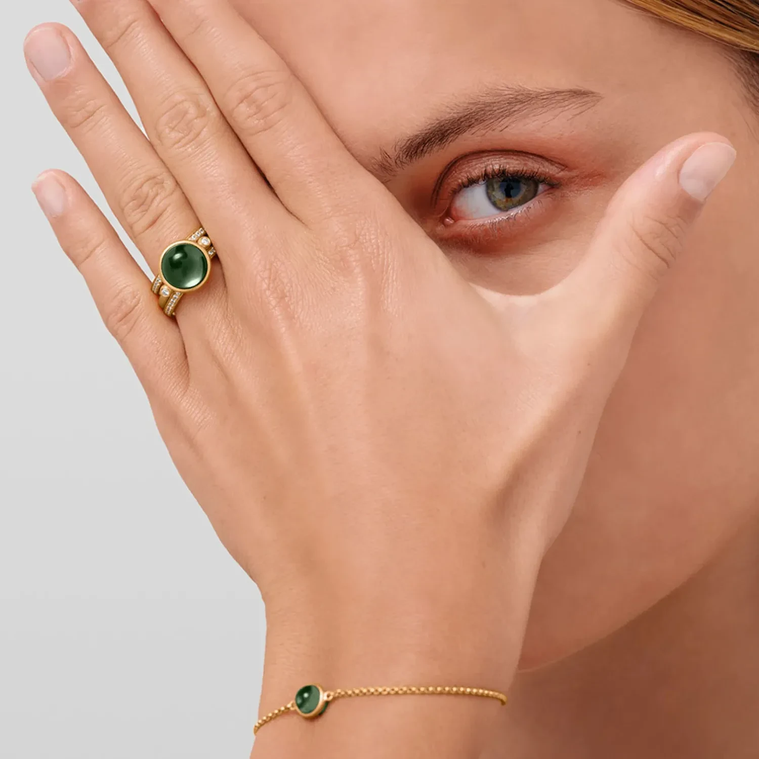 Julie Sandlau Prime Ring 22 kt. Forgyldt Sølv RI248GDSACRCZ