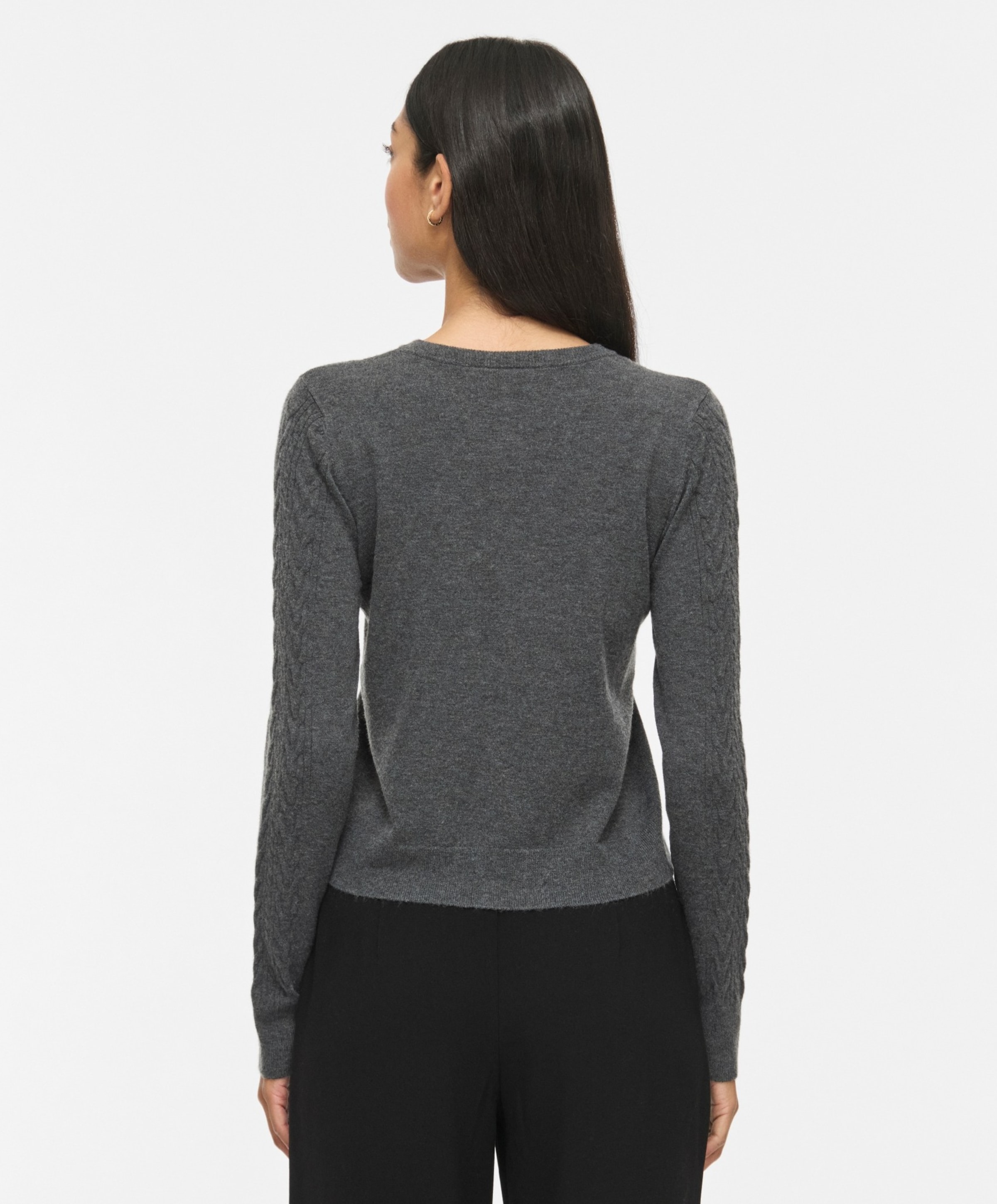 Vila Dames vest grijs
