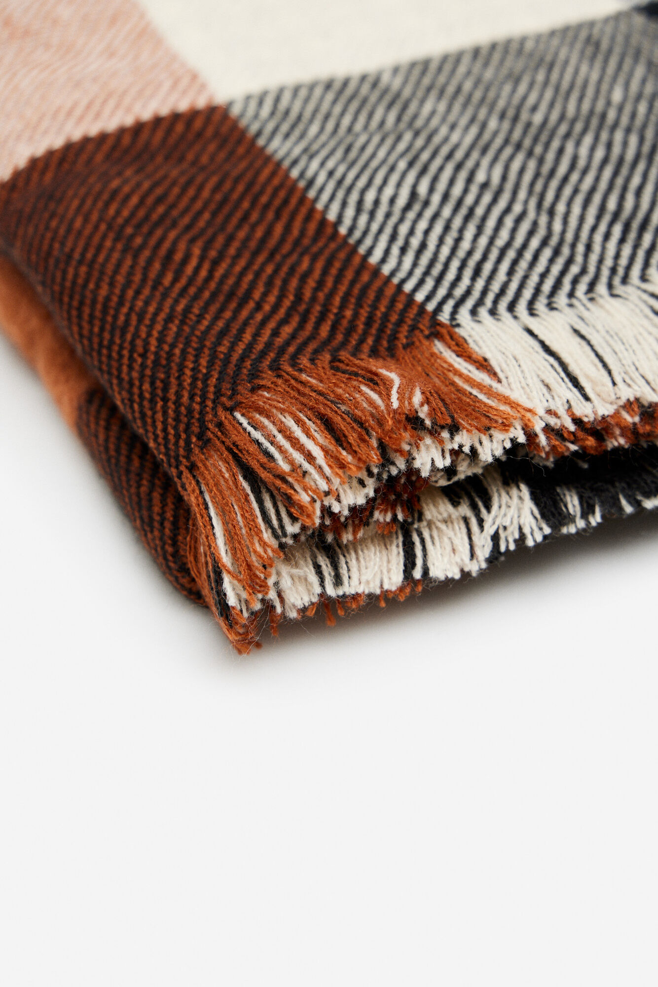Poncho estampado reversível
