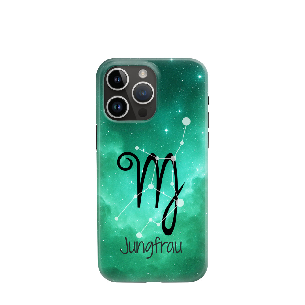 iPhone 14 Pro Max Hybrid (Kunststoff / Gummi) Hülle Jungfrau 2 - Grün