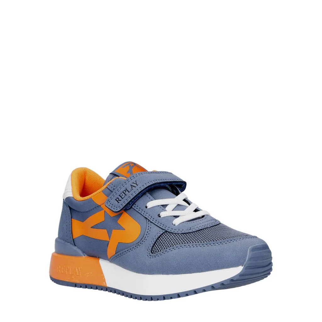 REPLAY Fiber jr boy 5suède sneakers blauw