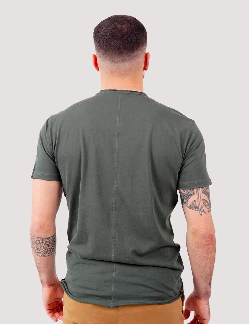 REPLAY T-SHIRT H REGULAR DARK MILITARY