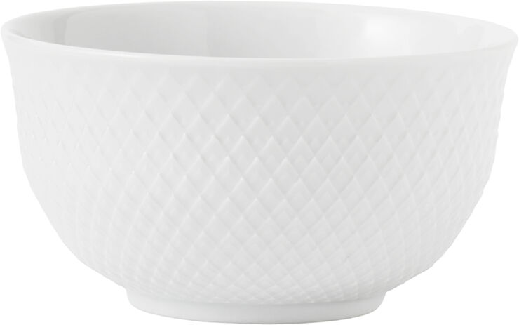 Lyngby Porcelæn Rhombe bowl 50cl, white Hvid