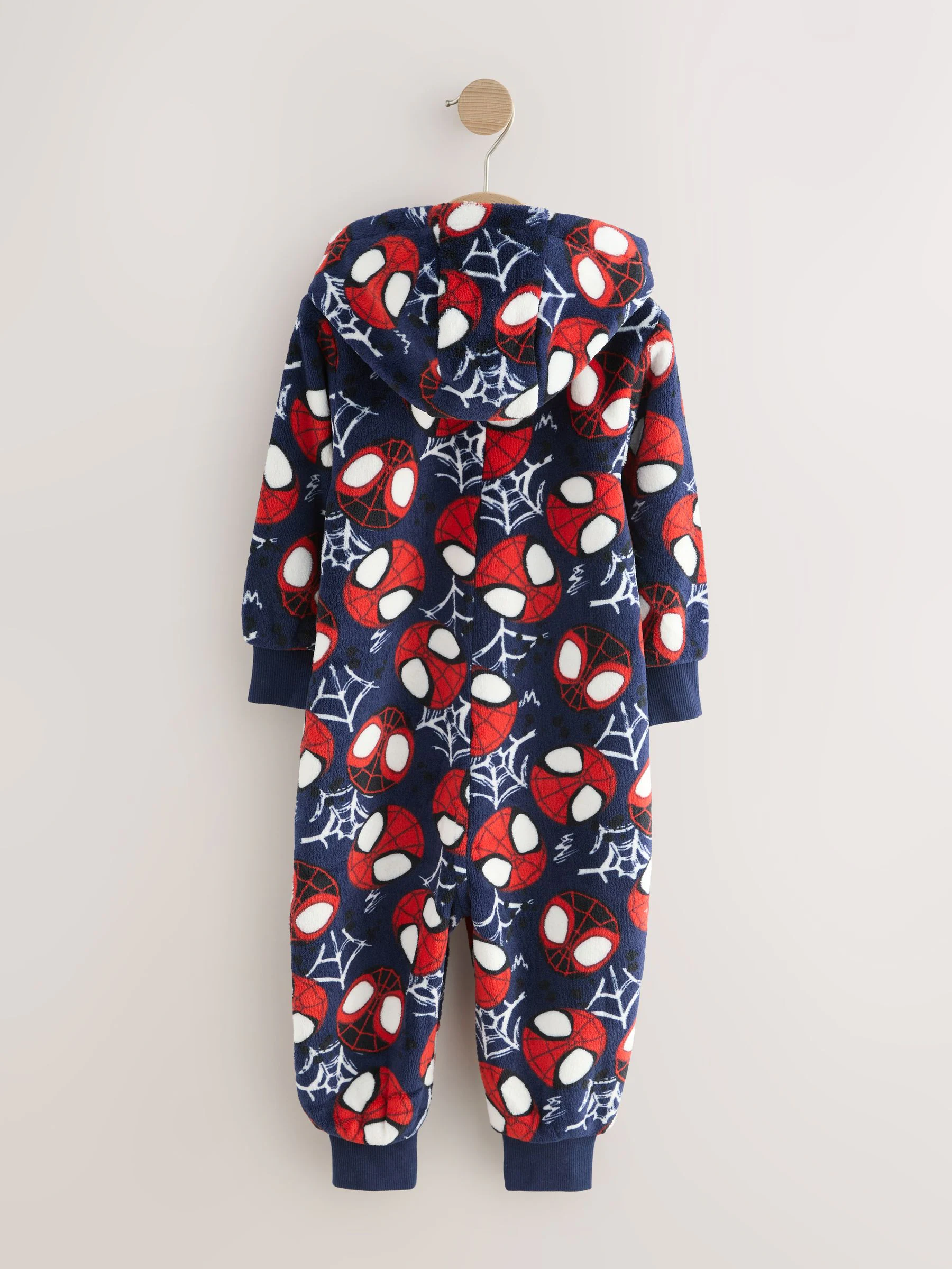 Navy/Red Spiderman - Fleece onesie met licentie (9mnd-10jr)