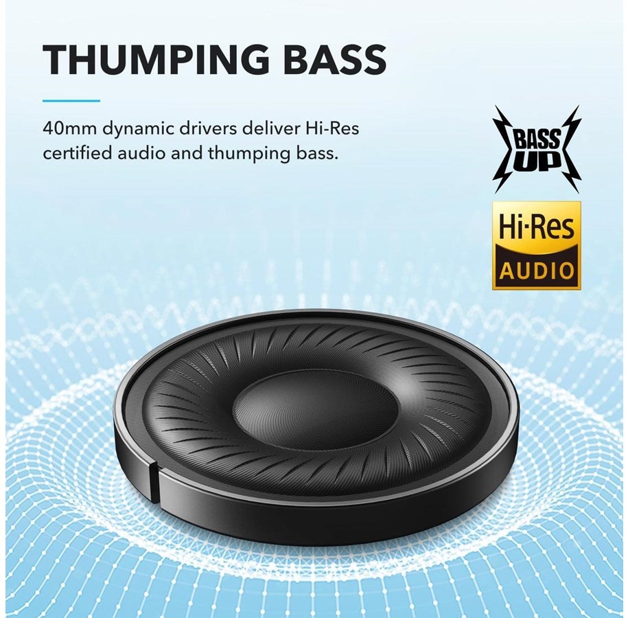 Anker - Høretelefoner - Soundcore Q20i - Blå