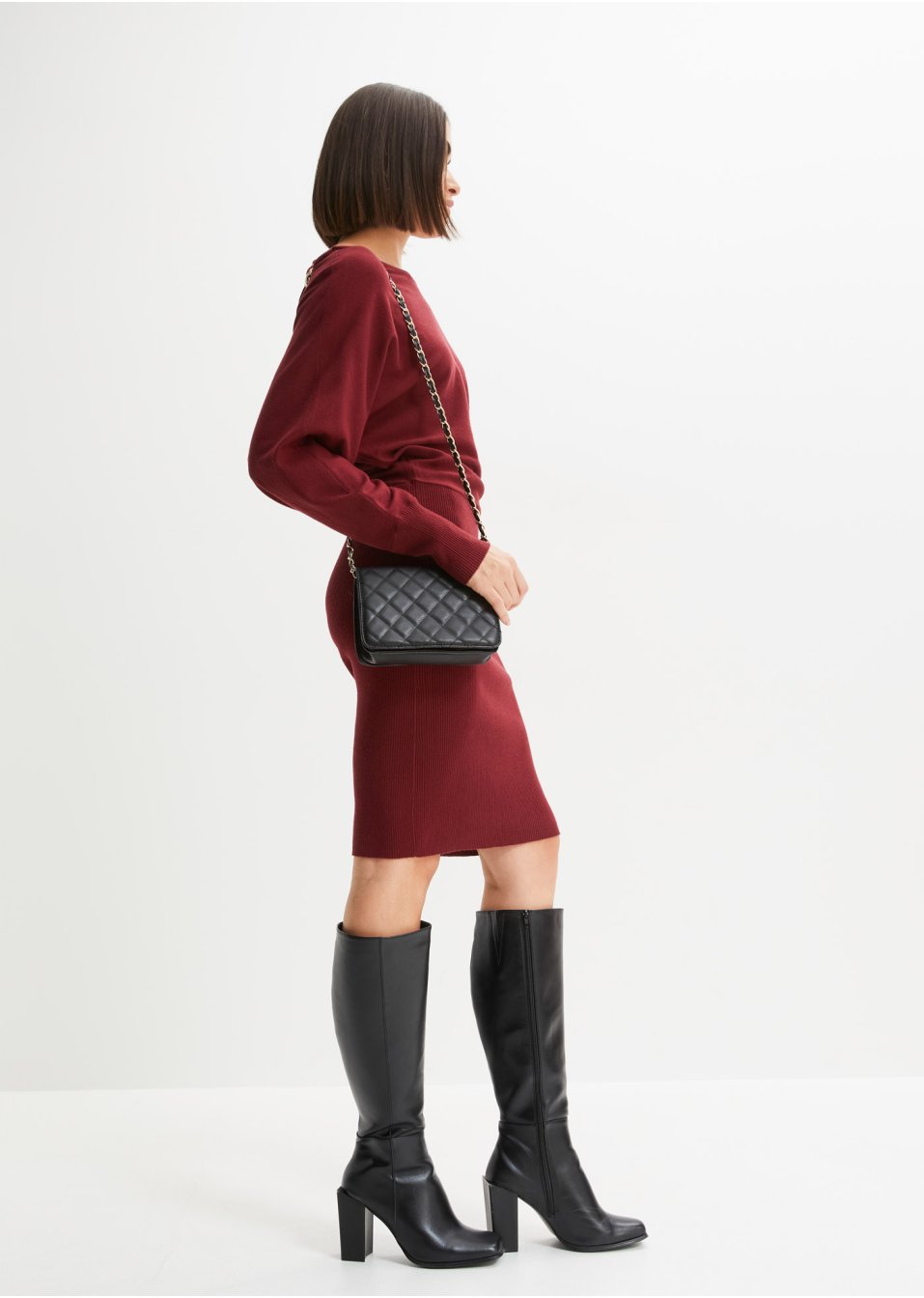 Robe en maille à laçage