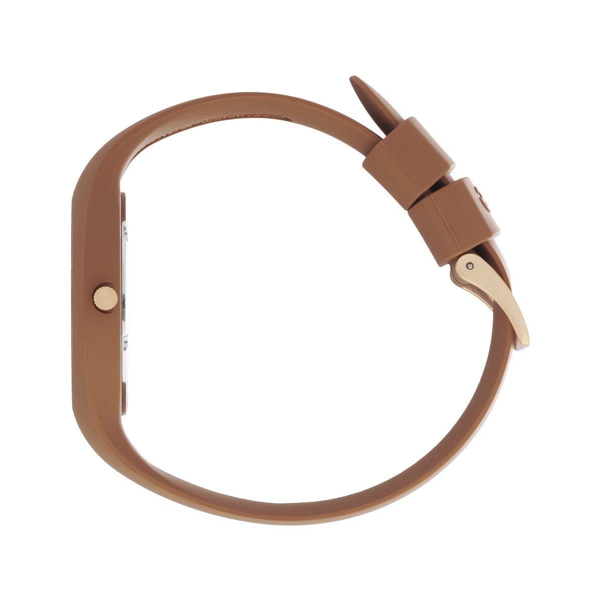 Montre ICE WATCH femme plastique marron bracelet caoutchouc marron