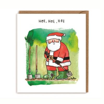 Hoe Hoe Hoe Gardening Santa
