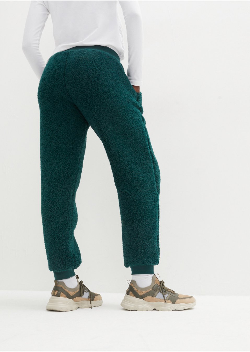 Pantalon de jogging en polaire peluche