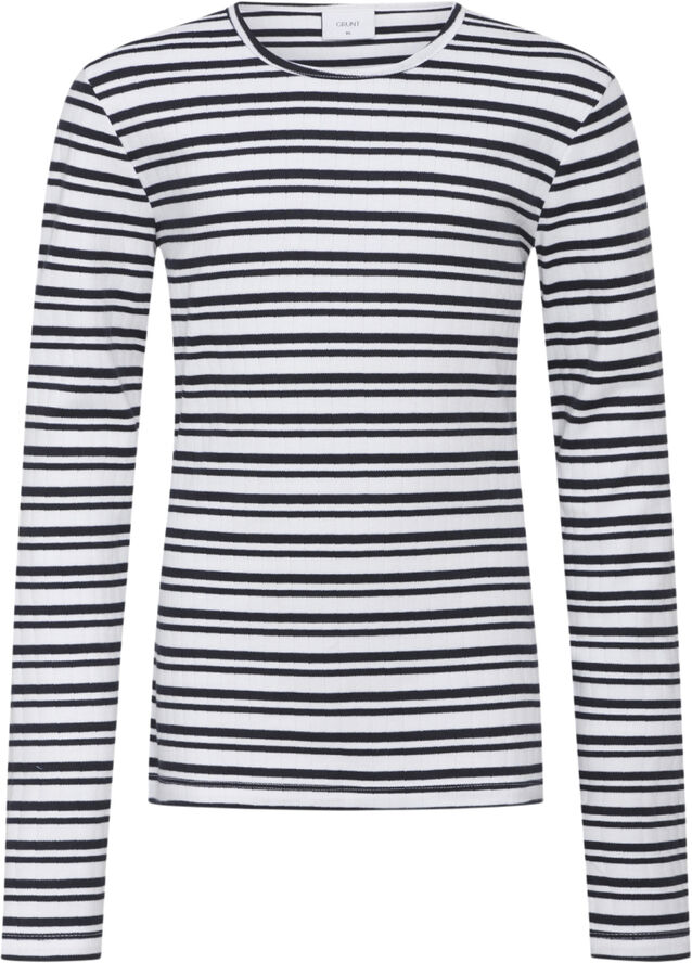 Grunt Dopim Top LS Navy stripe