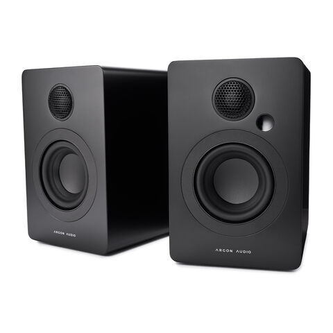 Argon Audio STUDIE 3 – ultracompacte actieve pc-luidsprekers Zwart