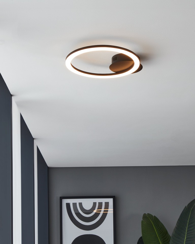 EGLO - Paranday-Z loftlampe cirkel sort 34x30 - TW - Zigbee, Bluetooth