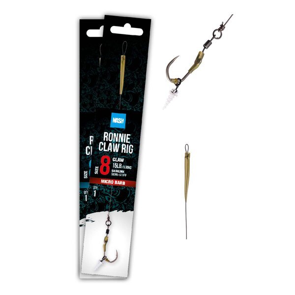 Nash Ronnie Claw Rig Barbless (sans ardillon)