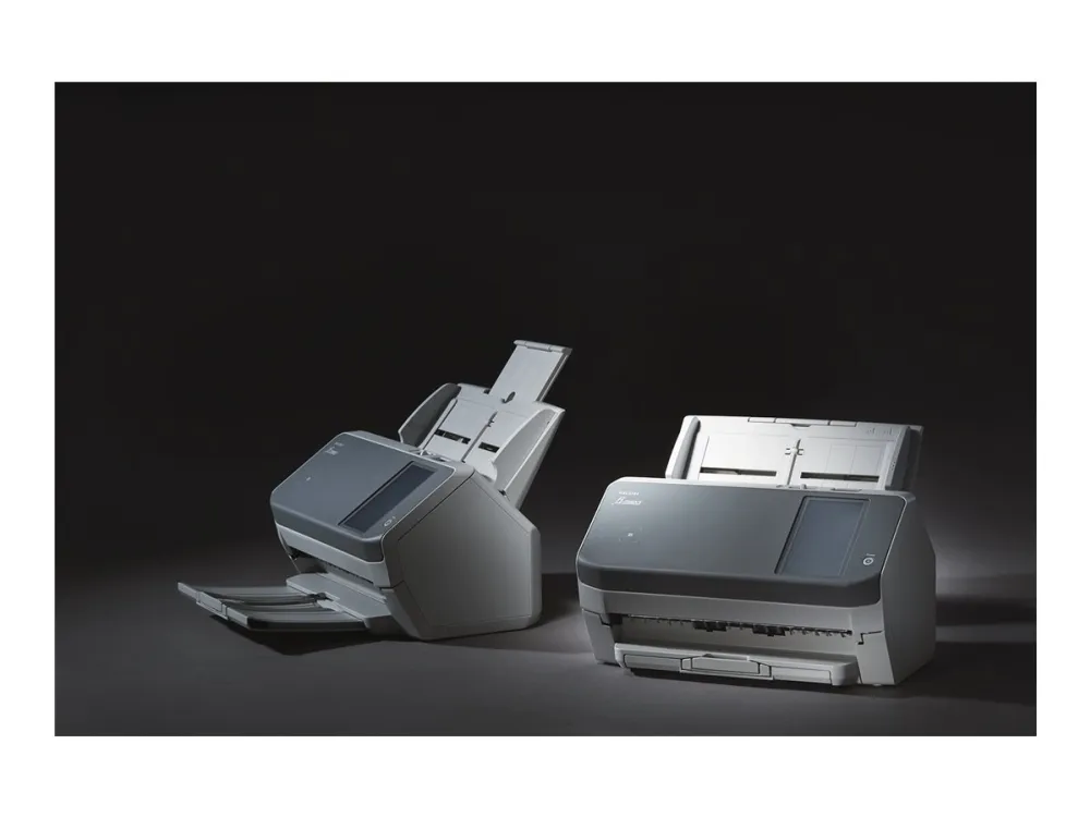 Ricoh fi-7300NX - Dokumentscanner - Dual CCD - Duplex - 216 x 355.6 mm - 600 dpi x 600 dpi - op til 60 ppm (mono) / op til 60 ppm (farve) - ADF (80 ark) - op til 4000 scanninger pr. dag - Gigabit LAN, USB 3.1 Gen 1