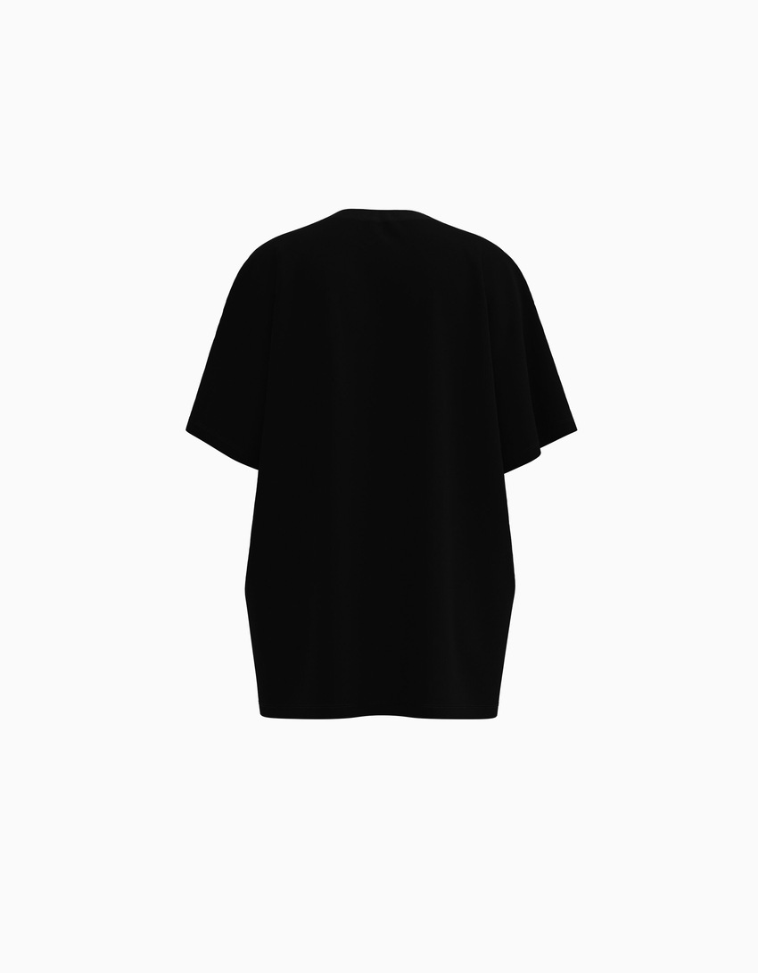 Camiseta oversized de manga curta com estampa do Garfield