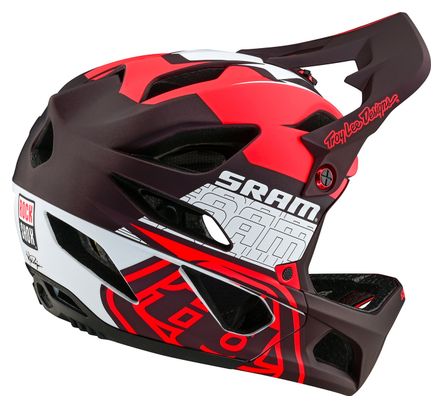 Casque Intégral Troy Lee Designs Stage Mips Sram Vector Rouge