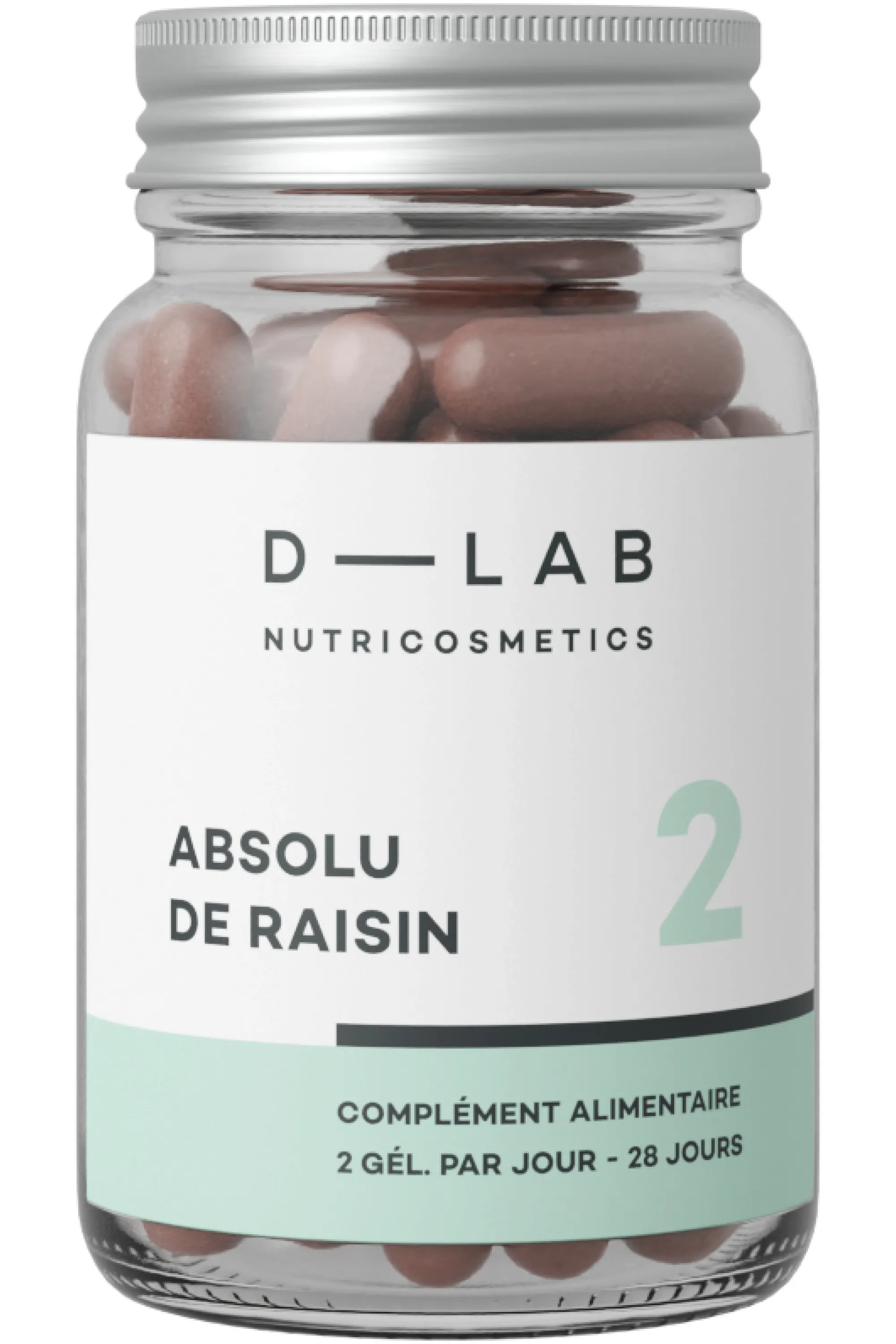 D-LAB Nutricosmetics Complément alimentaire premières rides Absolu de raisin-60 ml