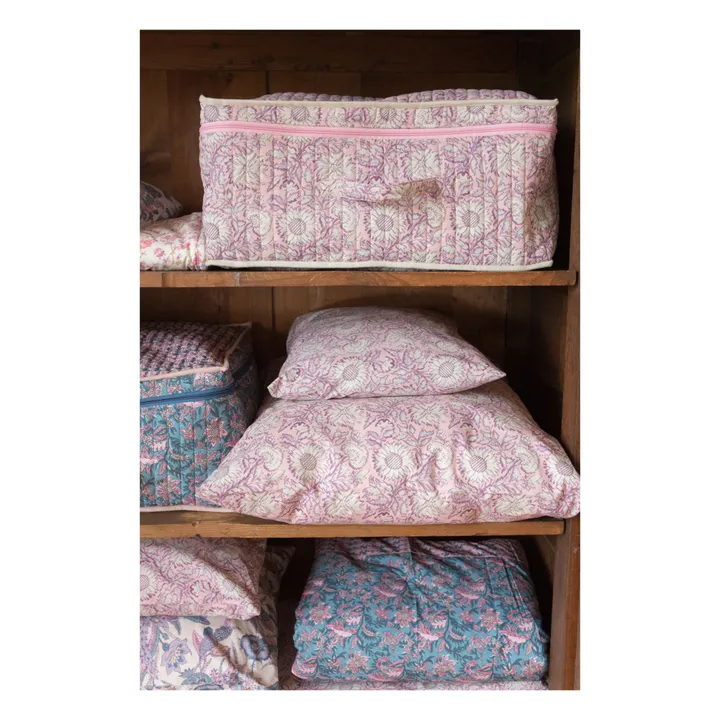 Louise Misha Sac de rangement Taty en coton bio | Rose