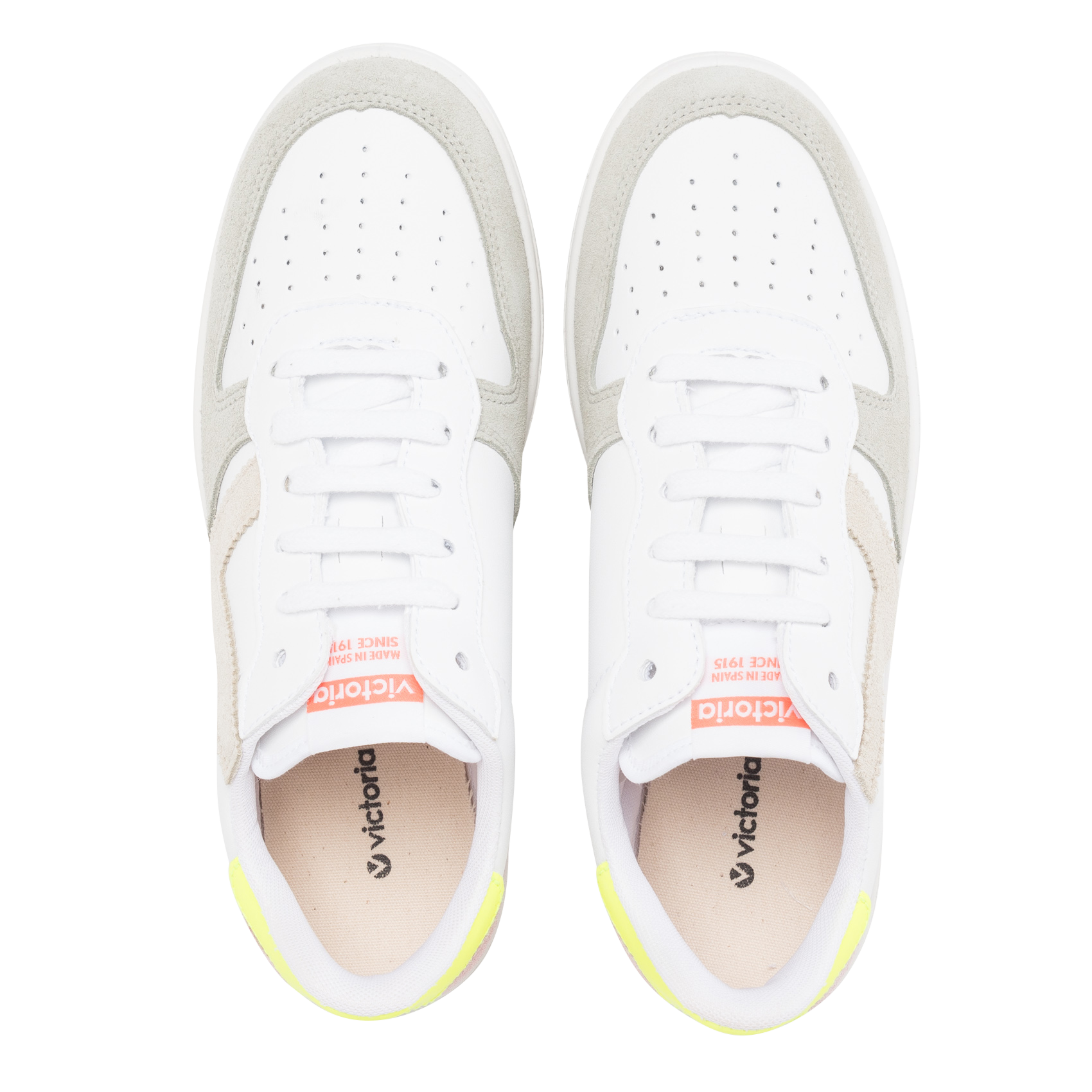 MADRID - Baskets basses aspect velours | Jaune