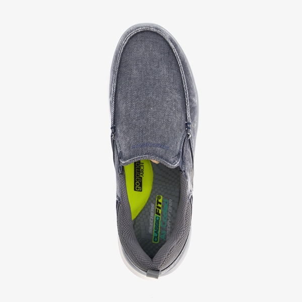 Skechers Delson 2.0 Larwin heren instappers blauw