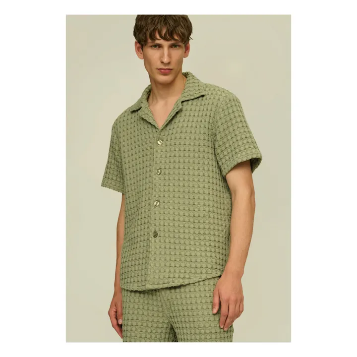 OAS Chemisette Cuba Waffle | Vert olive